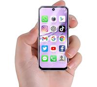 Hipipooo Kids Cell Phone 4G, Unlocked Mini Smartphone for Boys Girls with Android 12, 3GB RAM 32GB ROM, 3.88-Inch Screen, Dual Camera, 1950mAh Battery, Dual SIM（Purple）