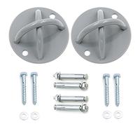 Hipiwe Ceiling Anchor - Wall Mount Bracket for Suspension Straps, Gymnastic Rings, Aerial Yoga Swing & Hammock, Resistance Band, Battle Rope (2 Pcs)