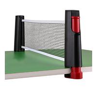 Hipiwe Retractable Table Tennis Net Replacement, Ping Pong Net and Post, 6 Feet(1.8M, Fits Tables Up to 2.0 inch (5.0 cm) (Black)
