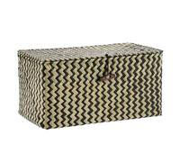Hipiwe Wicker Shelf Baskets with Lid Seagrass Storage Baskets Handwoven Household Organizer Rectangular Woven Organizer Box for Storage Shelf Wardrobe,Medium