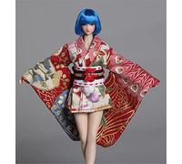 HiPlay 1/12 Scale Figure Doll Clothes, Japanese Kimono Dress, Outfit Costume for 6 inch Female Action Figure Phicen/TBLeague CM095(A)