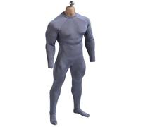 HiPlay 1/6 Men's One-Piece Base Layer Grey Stretch Ice Silk Clothes Accessory for 12" Figure