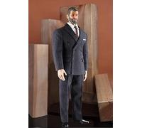 HiPlay 1/6 Scale Phicen/TBLeague Figure Doll Clothes, Coat+Shirt+Waistcoat+Pants+Shoes Suit, Outfit Costume for 12 inch Macho Male Action Figure(Black)