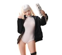 HiPlay JIAOUDOLL 1/6 Female Sportswear Single Jacket Black Doll Clothes Accessory for 12-inches Figure