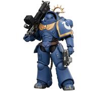 HiPlay JOYTOY Warhammer 40,000: Space Marine 2 Ultramarines Heavy Intercessor with Heavy Bolt Rifle and Bolt Pistol (JT03639 Game Edition) 1/18 Scale Action Figure