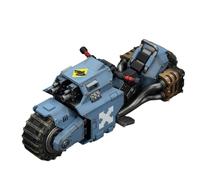 HiPlay JOYTOY Warhammer 40K Space Wolves Raider-pattern Combat Bike with twin-linked bolt rifles (JT03769) 1/18 Scale Action Figure Vehicle Set