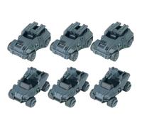 HiPlay Sheik Mainland 3-Minute Project Lynx & Porcupine Vehicle Set Grey 6-in-1 1/60 Scale Model Kit