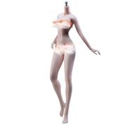 HiPlay TBLeague Female Seamless Tall and Slender Type Large Bust S40C Dark Brown-Skined Headless with Detachable Feet 1/6 Scale Action Figure Body