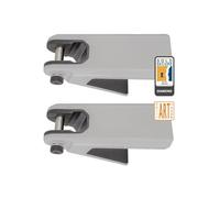 Hiplok AIRLOK DUO Bike Wall Mount/Hanger - Light Grey. (2 x Airlok Light Grey) 35cm L x 18cm W x 38cm. Sold Secure Diamond Bike Hanger for Secure Bicycle Storage. 10 Year Warranty + 3 Keys