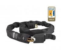 Hiplok Home Gold Bike/Bicycle Chain with Lock. 1.5m Length, 12mm Shackle, 10mm Thick. Sold Secure Gold, Anti-Scratch, 3 x Keys, 10 Yr Warranty