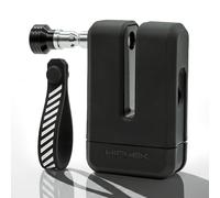Hiplok MDX Motorcycle Disc Lock - 1.1kg - Sold Secure Powered Cycle Gol Anti-Pick, Anti-Drill, Weatherproof, 44x8mm, 3 Coded Replaceable Keys, Reminder Tag Included