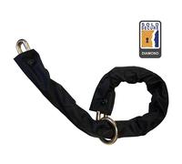 Hiplok XL Bike Chain Lock/Bicycle Chain Lock - Black. 100cm Chain Locking Length. Sold Secure Powered Gold & Pedal Diamond - 3 Keys Included