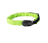 Hiplok Spin Bike Chain Lock with Combination Lock - Neon Yellow. 6mm Steel Chain. 75cm Chain Length. Light & Wearable Without Locking to Body.