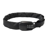Hiplok Spin Bike Chain Lock with Combination Lock - All Black. 6mm Steel Chain. 75cm Chain Length. Light & Wearable Without Locking to Body.
