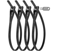 HipLok Z-Lok Armoured Reuseable Tie 40cm - Multipack Black