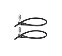 Hiplok Z LOK Bike Lock/Bike Helmet Lock x 2 (Twin Pack) - Black. Lightweight Zip Tie, Steel Core, 400mm Area. Ideal Bicycle Lock & Helmet Lock