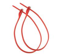 Hiplok Z LOK Red Twin Pack Reusable Steel Core Security Tie Bike Helmet Locks