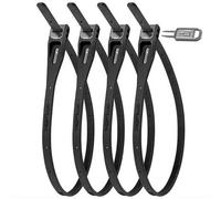 HipLok Z-Lok Armoured Reuseable Tie 40cm - Multipack Black
