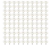 HIPOGT 100 Pcs Felt Wheels for Polishing Felt Polishing Wheel Buffing Wheel Set Wool Felt Mounted for Rotary Tool Wheel 1/8 Inch Mandrel