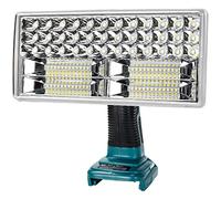 Hipoke 18V Cordless LED Work Light Compatible with MaKita 14.4V 18V,20V Lithium Battery BL1860B BL1850B BL1840 Portable 9In 4200lm Torch Outdoor Wide Illumination Handheld Lamp with USB Charge Port