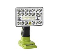 Hipoke 18V Cordless LED Work Light Portable Outdoor Long-Range Flashlight,2000LM Spotlight&Floodlight Lamp Compatible with Ryobi ONE+ 14.4V-18V Lithium-ion Ni-Cd Ni-Mh Battery P107 P108(No Battery)
