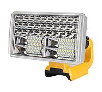 Hipoke 18V Cordless LED Work Light Portable Outdoor Wide&Long-Range Jobsite Lamp with USB Charge Port,8In 3300lm Flashlight Compatible with Dewalt 14.4V-20V Lithium Battery