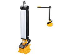 Hipoke 2400LM Cordless LED Work Light Clip On Camping Floodlight Outdoor Torch Compatible with Dewalt 18V Lithium Battery, USB Charge Port 270° Rotation Lamp for Car Repair, Job Site Hiking