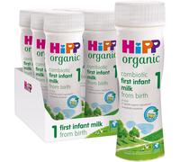 HiPP Organic 1 First Infant Baby Milk Ready to Feed Liquid Formula, From Birth, 200ml (Pack of 6)