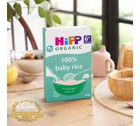 HiPP Organic 100 Baby Rice 6 Months 160g Pack of 4