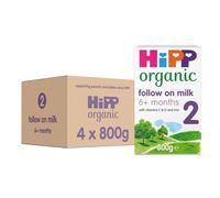HiPP Organic 2 Follow on Baby Milk Powder Formula, From 6 Months, 800g (Pack of 4)