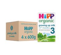 HiPP Organic 3 Growing up Baby Milk Powder Formula, From 12 Months, 600g (Pack of 4)