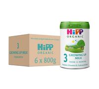 HiPP Organic 3 Growing Up Baby Milk Powder Formula, from 12 Months, 800g (Pack of 6)