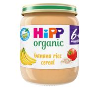HiPP Organic Banana Rice Cereal Baby Food Jar 6+ Months (6 x 125g)