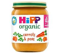 HiPP Organic Carrots & Peas Baby Food Jar 4+ Months 125g