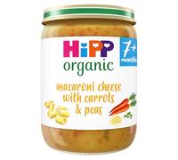 HiPP Organic Macaroni Cheese with Carrots & Peas Baby Food Jar 7+ Months 190g (Pack of 6)
