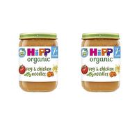HiPP Organic Veg & Chicken Noodles Baby Food Jar 7+ Months, 6 x 190g (Pack of 2)
