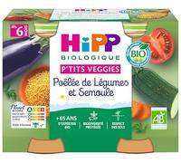 HiPP P'tits Veggies Fried Vegetables and Semolina from 6 Months Organic 2 Jars