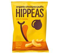 Hippeas Organic Chickpea Puffs, Take it Cheesy 22g (Pack of 24)