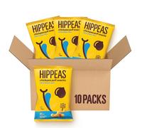 HIPPEAS Salt & Vinegar Chickpea Puff Vegan Crisps Multipack | 10 x 78g Sharing Bags | Plant Based, Source of Protein, Free from Gluten & Artificial Flavours | Light & Crunchy - 91 calories per serving