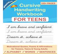 Hippidoo Cursive Handwriting Workbook for Teens: A cursive writing practice Hippidoo Multicolor