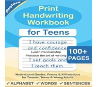 Hippidoo Print Handwriting Workbook for Teens: Improve your printing Hippidoo Multicolor