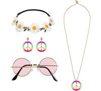 Hippie Accessory Set - Boland Adult Fancy Dress