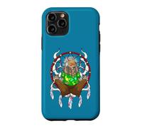 Hippie Dog Dreamcatcher Wolf Spirit Animal Psychedelic Art Case for iPhone 11 Pro