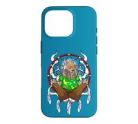 Hippie Dog Dreamcatcher Wolf Spirit Animal Psychedelic Art Case for iPhone 16 Pro