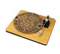 Hippie Flower Vinyl Slip Mat Floral Psychedelic Turntable Mat Boho Record Player Mat 12" 7" DJ Slipmat Gift (12")