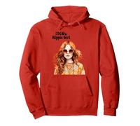 Hippie Girl 1960s and 1970s Pullover Hoodie