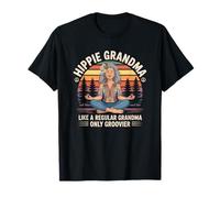Hippie Grandma Like A Regular Grandma Only Groovier Vintage T-Shirt
