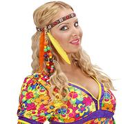 Hippie Headbands With Beads & Feathers Accessory for Fancy Dress