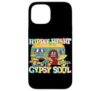 Hippie Heart Gypsy Soul Retro Camper Mushroom Floral Case for iPhone 15