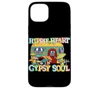 Hippie Heart Gypsy Soul Retro Camper Mushroom Floral Case for iPhone 15 Plus